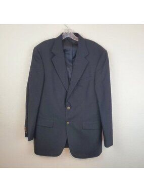 Oscar de la Renta 2-button notch lapel wool blazer